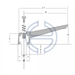 Sustalı Kol Metal Boyalı Civatalı